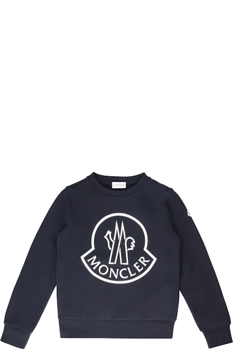 Sale for Kids Moncler Cotton Crew-neck Sweatshirt