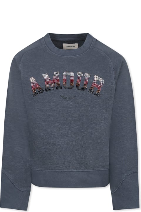 Homeware Zadig 
Voltaire Grey Sweat-shirt For Girl With Writing