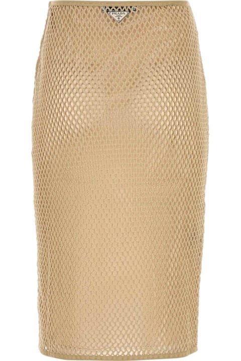Homeware Prada Beige Mesh Skirt