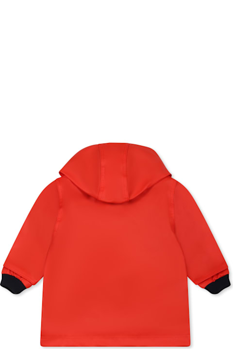 Petit Bateau Coats & Jackets for Baby Girls Petit Bateau Red Raincoat For Babykids