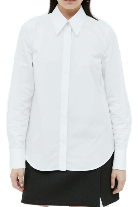 Gucci Sale for Women Gucci Logo Embroidered Shirt