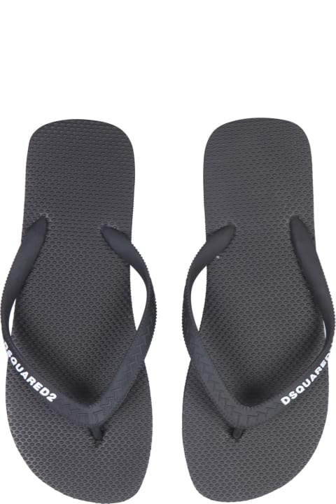 Fashion for Women Dsquared2 Rubber Thong Sandals Dsquared2