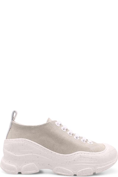 F_wd 'lymph' Cotton Sneakers