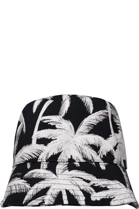 Palm Angels Hats for Women Palm Angels Palm Tree Printed Bucket Hat