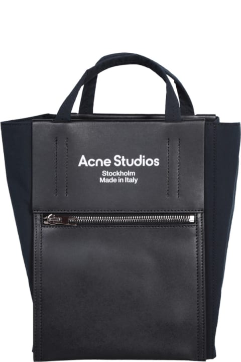 Totes for Men Acne Studios Papery Logo Printed Tote Bag