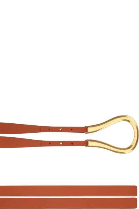 Accessories for Women Bottega Veneta Caramel Leather Belt