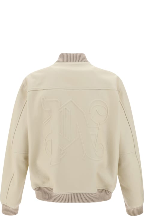 Palm Angels for Women Palm Angels Monogram Leather Bomber