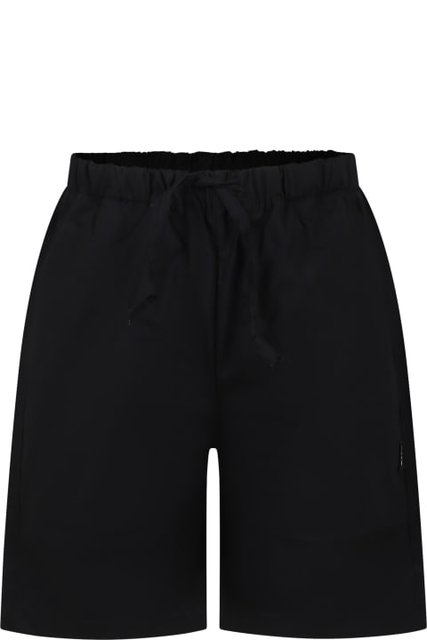 Bottoms for Boys MSGM Black Shorts For Boy With Logo