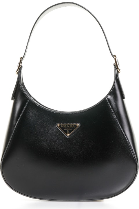 Bags for Women Prada Shoulder Bag In Leather With Logo