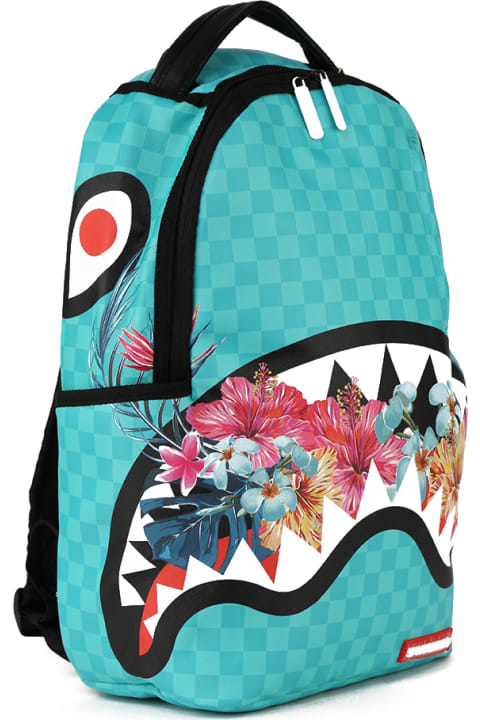 Sprayground Blossom Shark Backpack in Green for Men