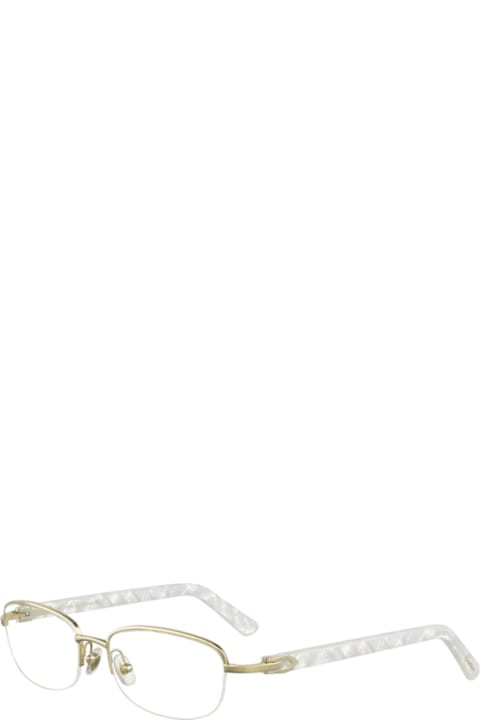 Cartier Eyewear Eyewear for Men Cartier Eyewear Ct0057o003 Gold White Transparen