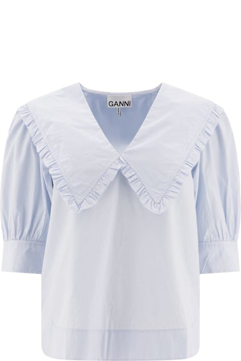 Ganni for Women Ganni V-neck Blouse