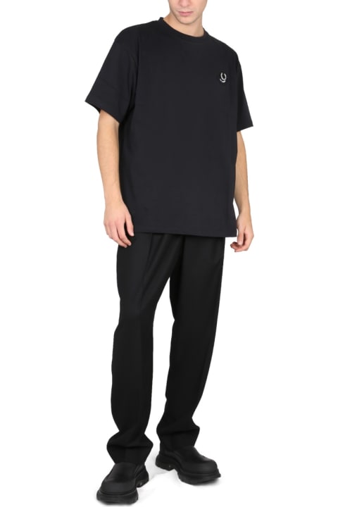 Fred Perry by Raf Simons Topwear for Men Fred Perry by Raf Simons Oversized Logo T-shirt