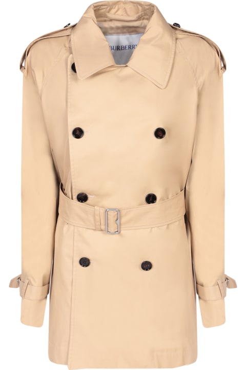 Fashion for Women Burberry Burberry Beige Short Trench Coat