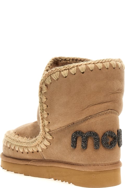 Mou Boots for Women Mou 'eskimo 18 Glitter Logo' Ankle Boots