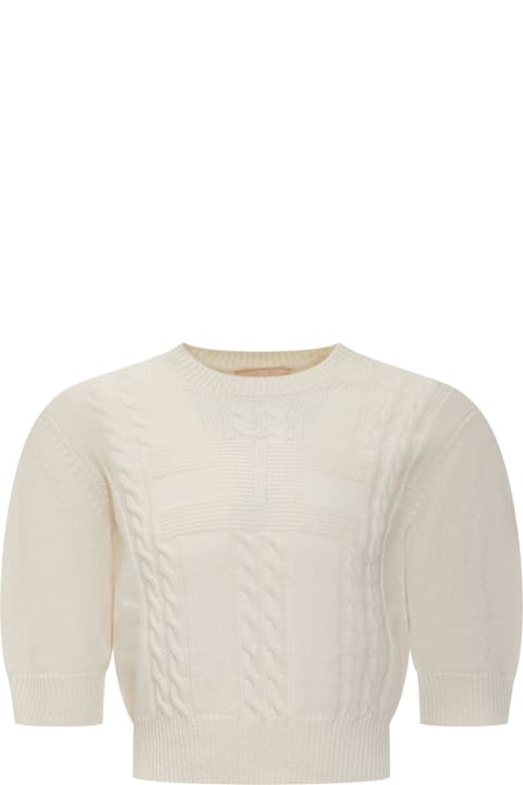 Elisabetta Franchi سترات وبلوزات ثقيلة لـ بنات Elisabetta Franchi Sweater