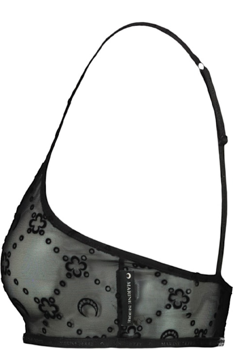 Homeware Marine Serre Recycled Mesh Flock Bralette