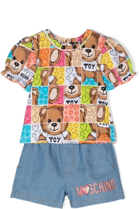 Fashion for Baby Girls Moschino T-shirt And Shortsset