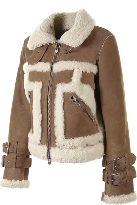 Doll Sheepskin Jacket With Zip