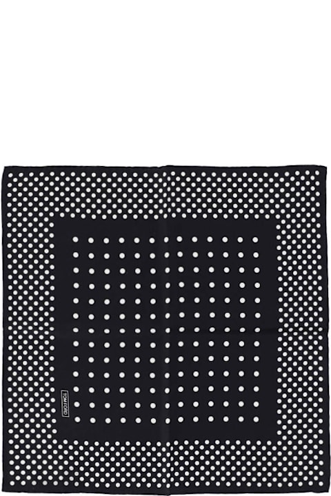 Tom Ford Scarves for Women Tom Ford Polka Dot Silk Scarf