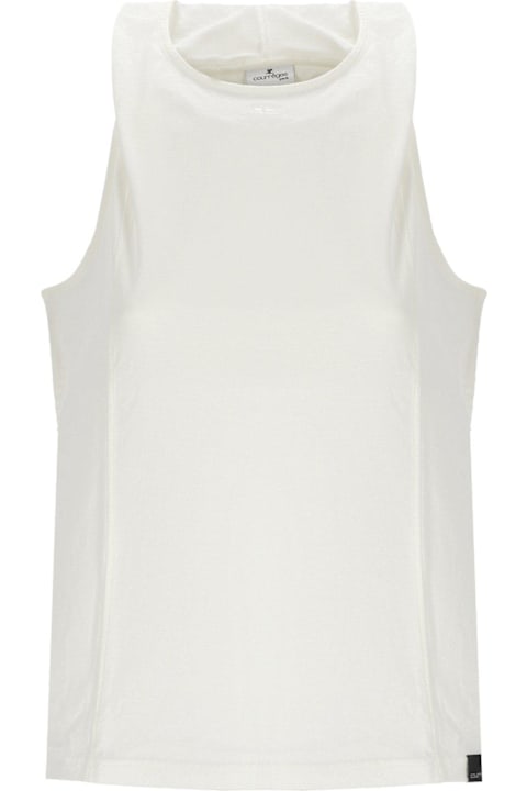 Homeware Courrèges Logo Embroidered Hooded Tank Top