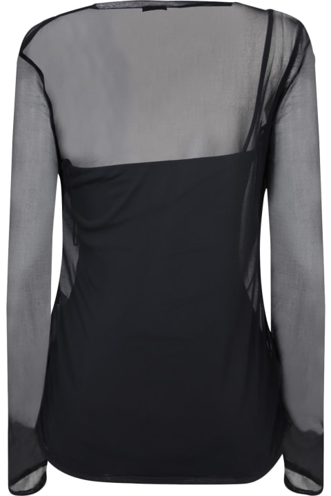 Givenchy Clothing for Women Givenchy V-neck Black Top