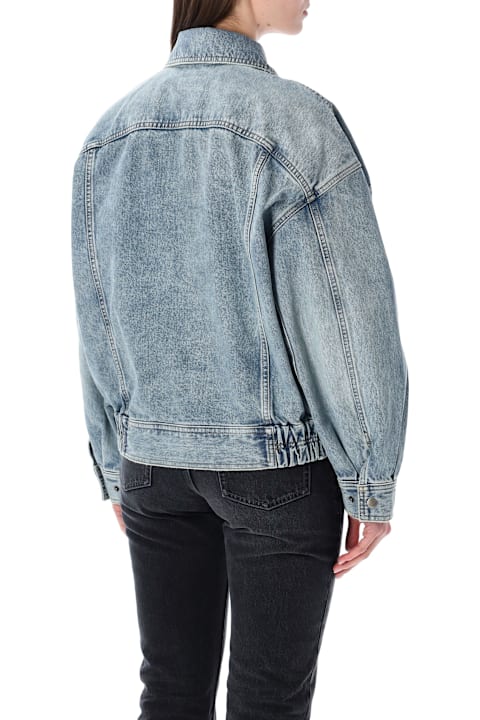 Homeware Saint Laurent Saint Laurent Oversized South Blue Denim Jacket