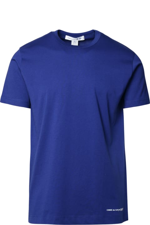 Fashion for Men Comme des Garçons Shirt Blue Cotton T-shirt