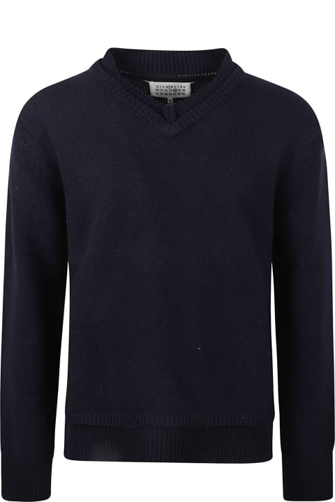 Sweaters for Men Maison Margiela Elbow Patch Sweater