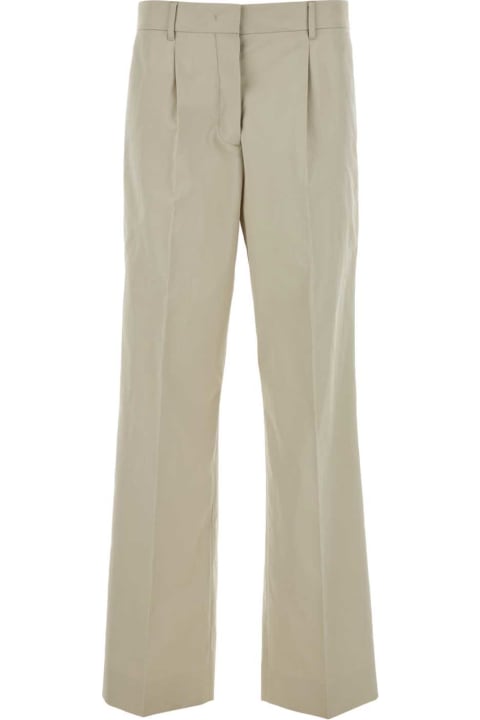 Pants & Shorts for Women Miu Miu Cappuccino Cotton Pant