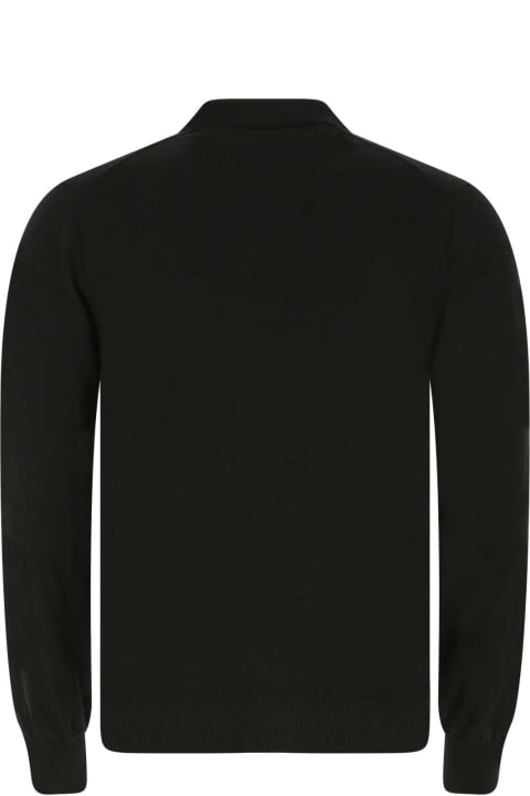 Comme des Garçons Play Sweaters for Men Comme des Garçons Play Black Cotton Cardigan