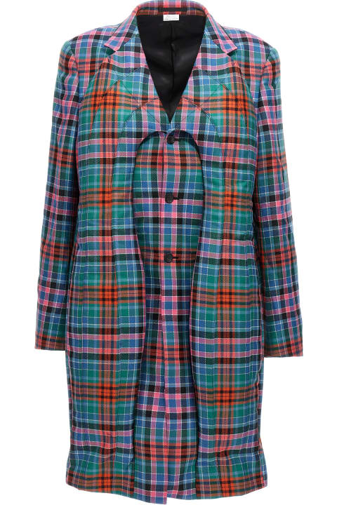 Comme Des Garçons Homme Plus Coats & Jackets for Men Comme Des Garçons Homme Plus Check Coat