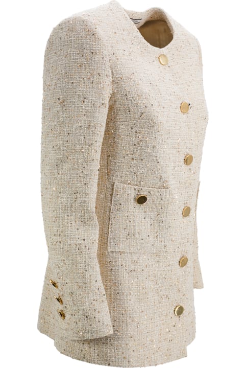 Tagliatore for Women Tagliatore Medium-length Coat With Sequins