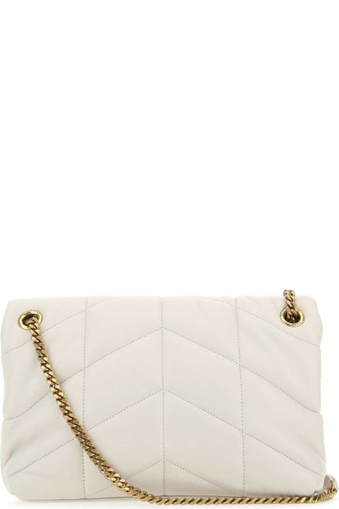 Logo Plaque Strapped Shoulder Bag