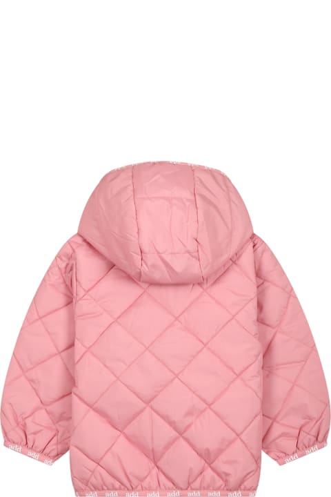 Pink Quilted Jacket For Baby