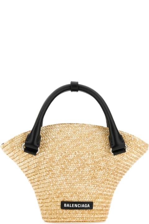 Balenciaga Bags for Women Balenciaga Straw Mini Beach Handbag