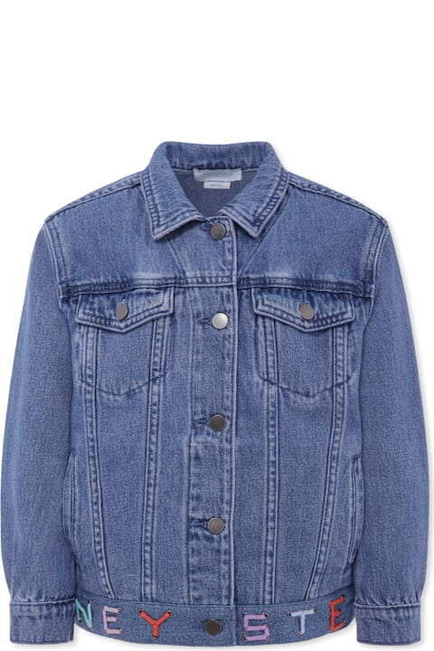 Stella McCartney Kids Stella McCartney Kids Denim Jacket For Girl With Logo