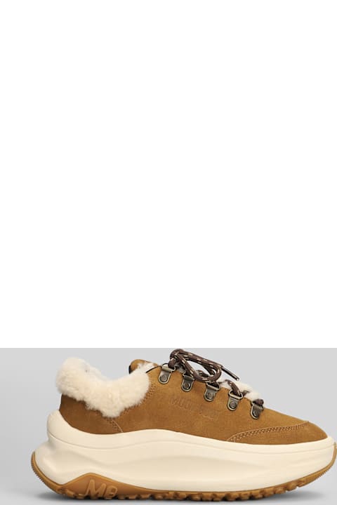 Moon Boot Mb Moon247 City Sneakers In Brown Suede