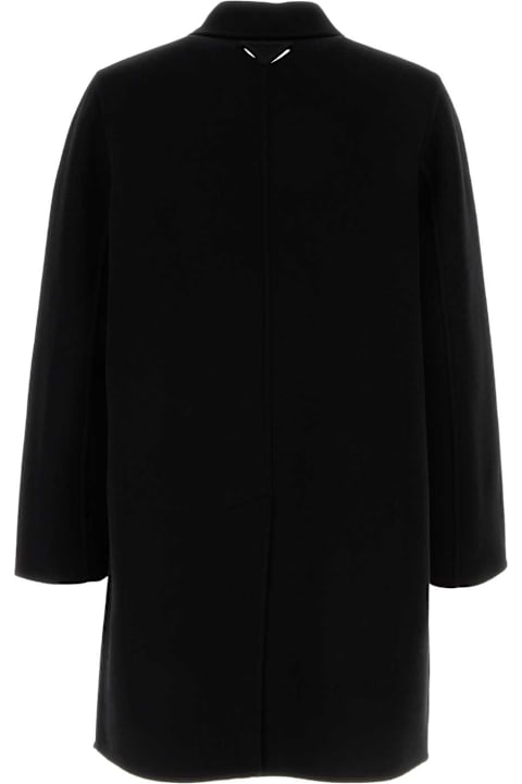 メンズ Pradaのコート＆ジャケット Prada Black Cashmere And Wool Coat