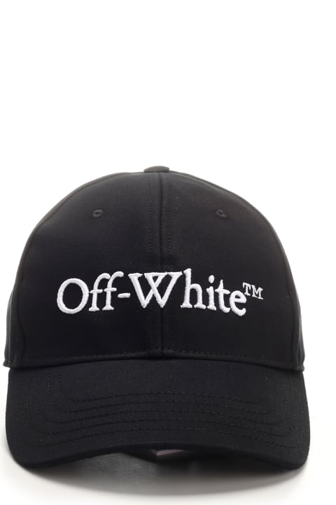 Hats for Women Off-White Black Cap With Logo