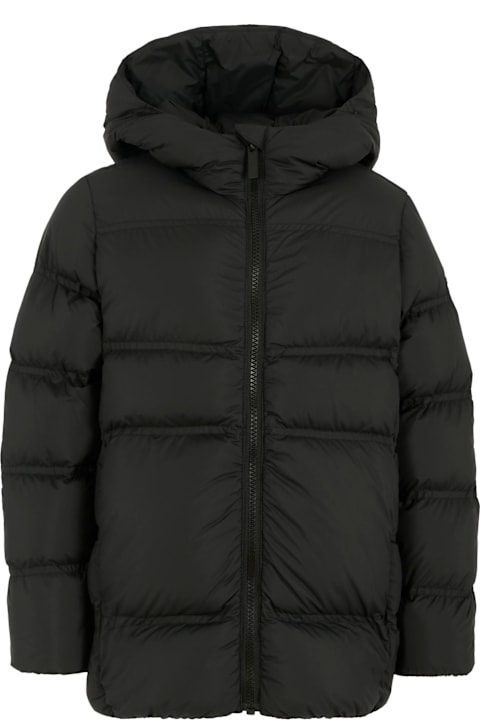 Homeware Colmar Black Down Jacket For Kids With Logo