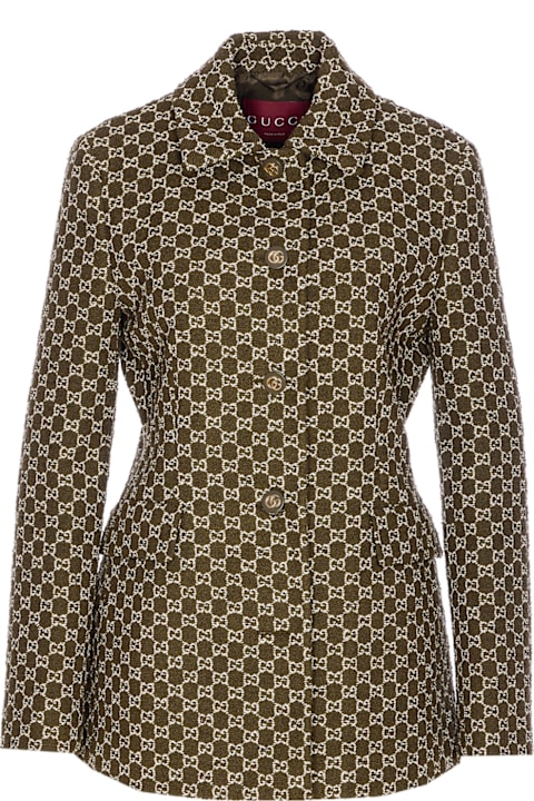 Homeware Gucci Gg Logo Boucle' Jacket