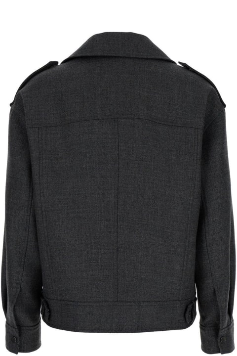 Coats & Jackets for Women Brunello Cucinelli Zip Detailed Biker Jacket