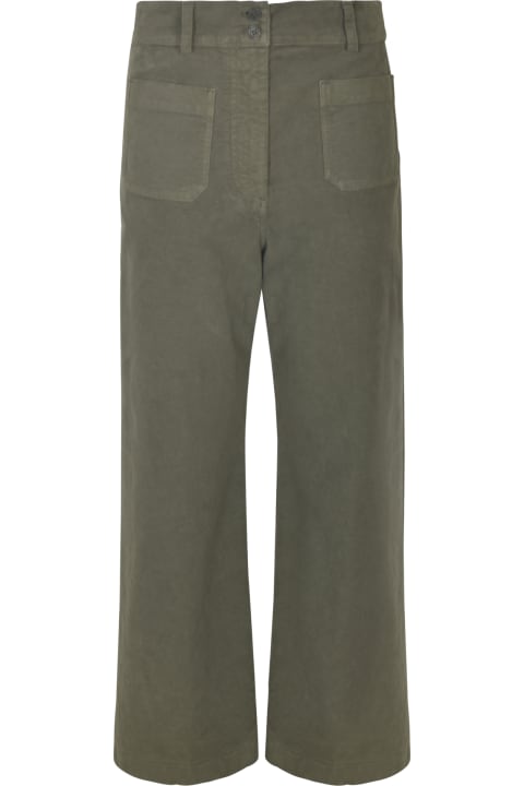 Aspesi Pants & Shorts for Women Aspesi Military Green Trousers With Pockets