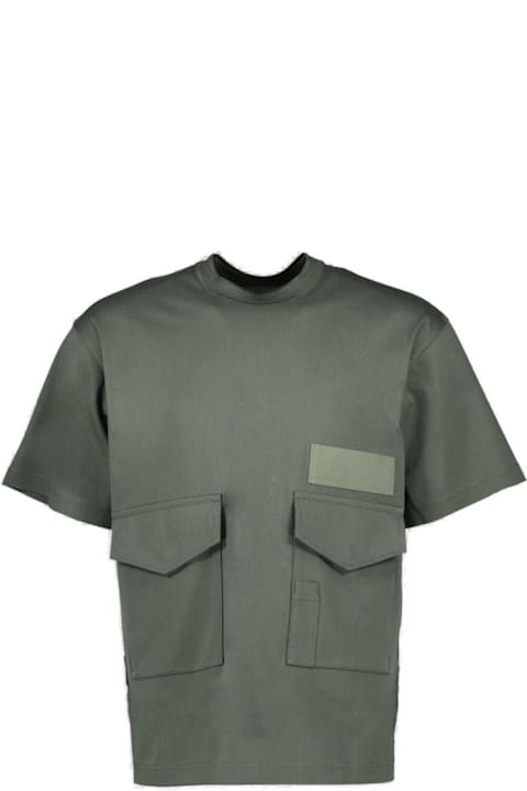 Clothing for Men Sacai Short-sleeved Crewneck T-shirt