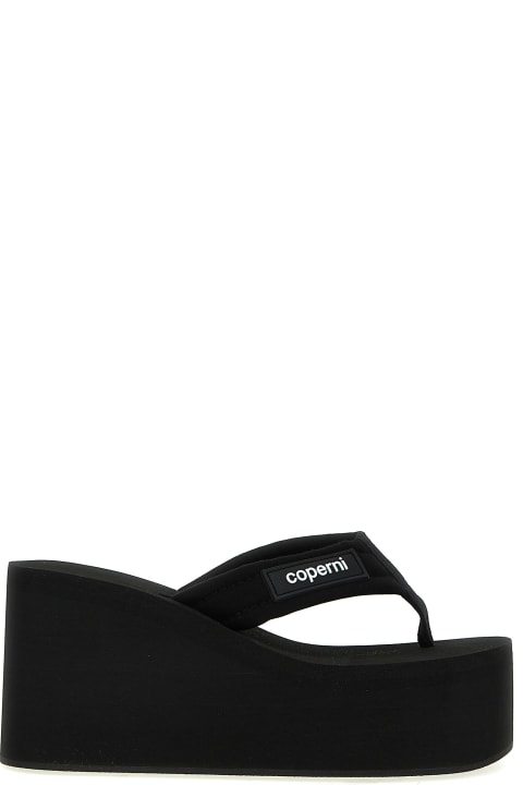 Coperni الصنادل لـ السيدات Coperni Branded Wedge Sandals