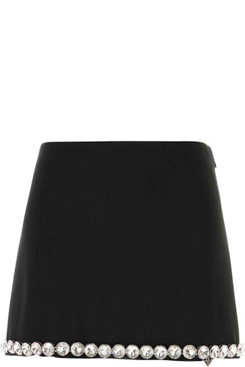 Prada Skirts for Women Prada Black Acetate Blend Mini Skirt