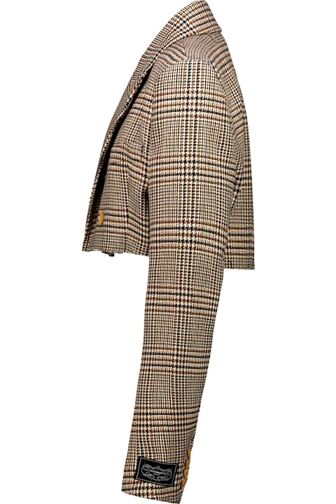 VETEMENTS Coats & Jackets for Women VETEMENTS Cropped Deconstructed Tailored Jacked