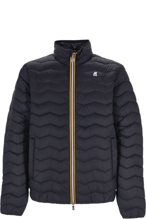 Fashion for Men K-Way Valentine Quilted Warm Zipped Jacket