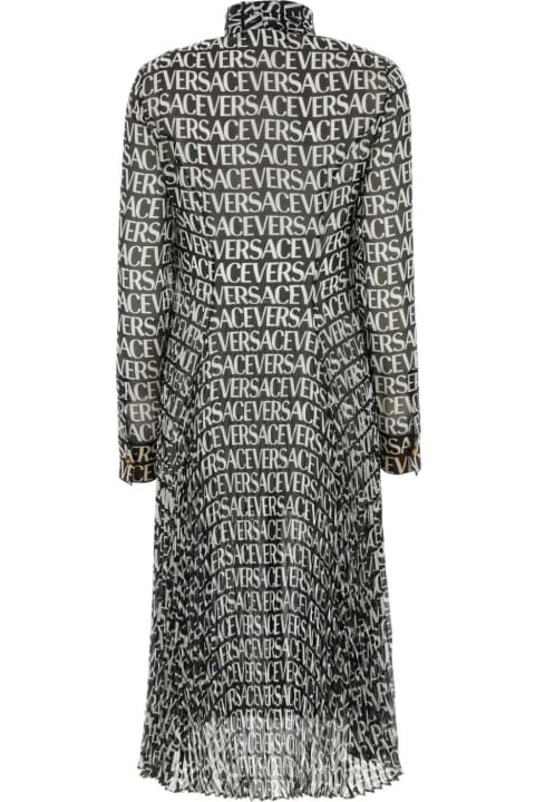 Versace Clothing for Women Versace Printed Crepe Shirt Dress